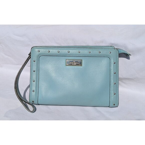 Kate Spade Helena Street Yulie Studded Leather Clutch Wristlet Wallet WLRU2383 - Picture 1 of 12